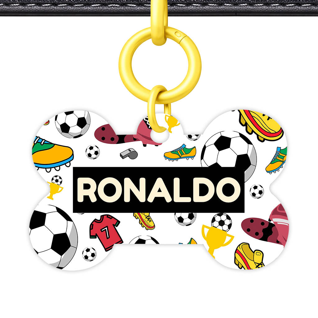 Fottball Vibes QR Smart Pet Id Tag (Dog Tag & Cat Tag)