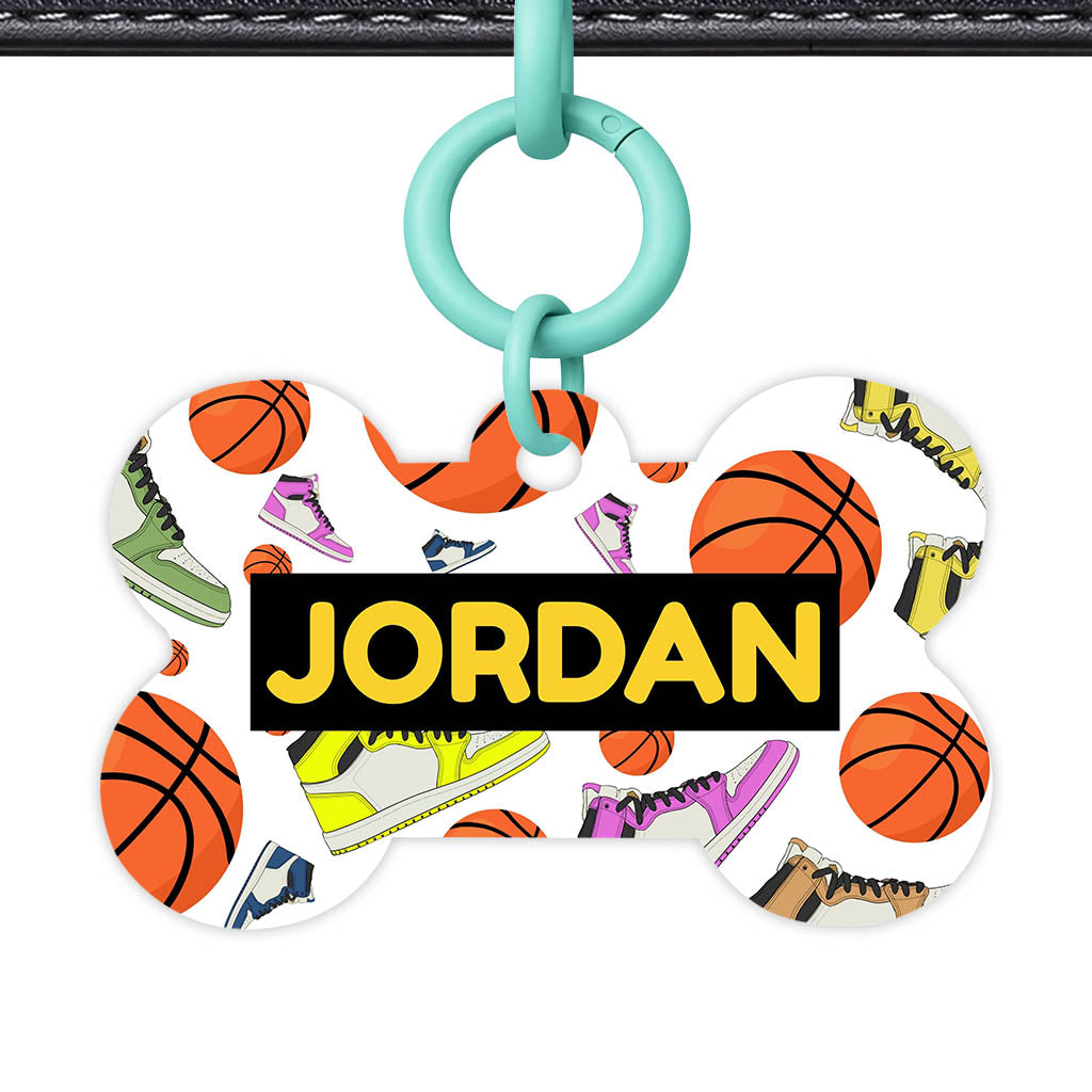 Basketball QR Smart Pet Id Tag (Dog Tag & Cat Tag)