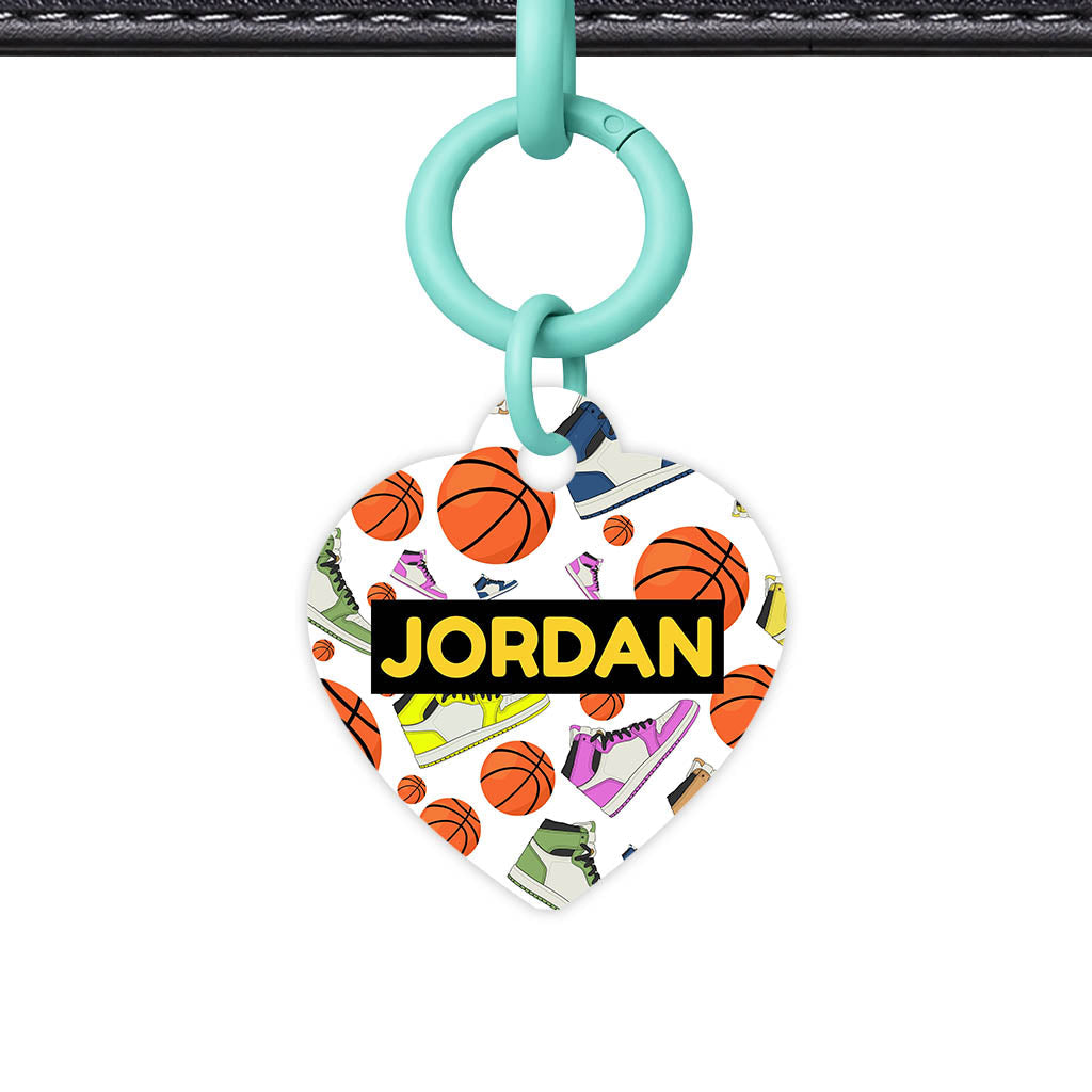 Basketball QR Smart Pet Id Tag (Dog Tag & Cat Tag)
