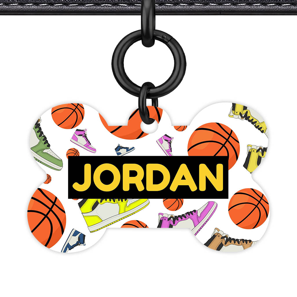 Basketball QR Smart Pet Id Tag (Dog Tag & Cat Tag)
