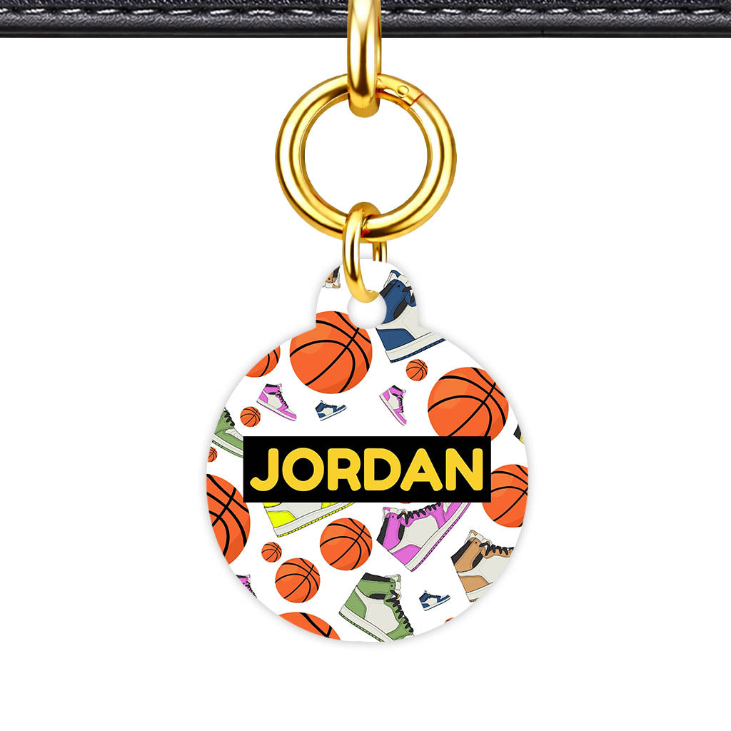 Basketball QR Smart Pet Id Tag (Dog Tag & Cat Tag)