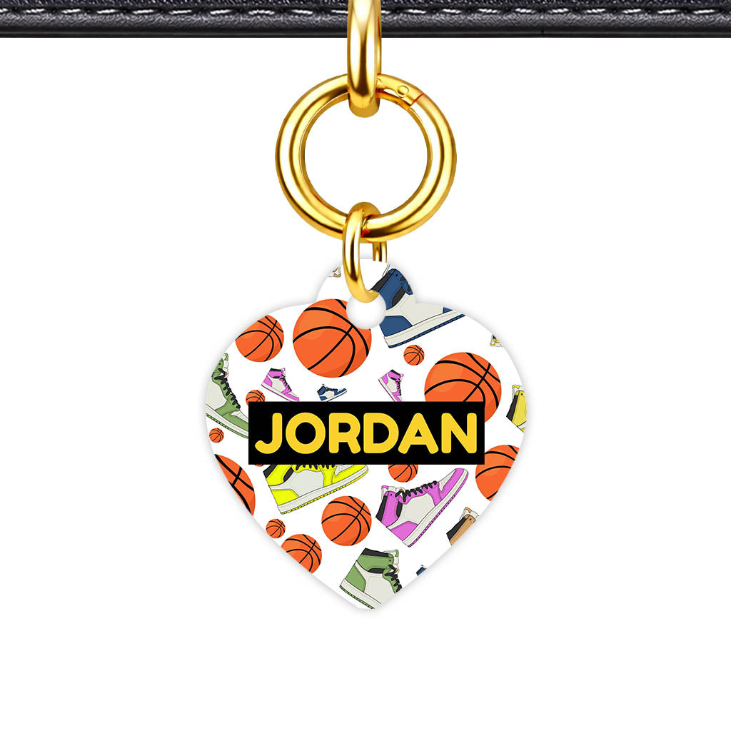 Basketball QR Smart Pet Id Tag (Dog Tag & Cat Tag)