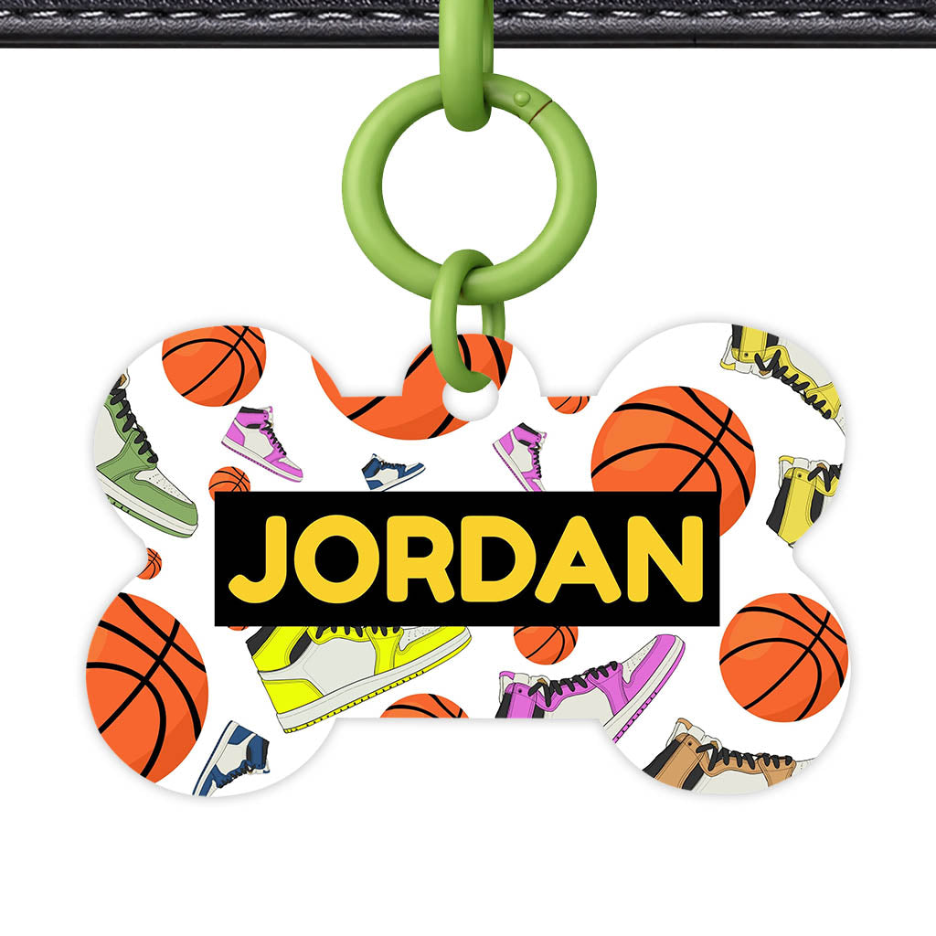 Basketball QR Smart Pet Id Tag (Dog Tag & Cat Tag)