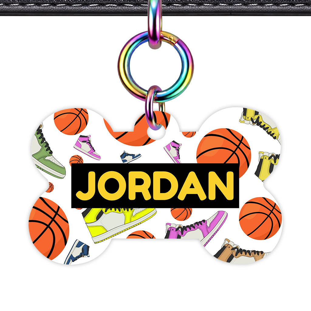 Basketball QR Smart Pet Id Tag (Dog Tag & Cat Tag)