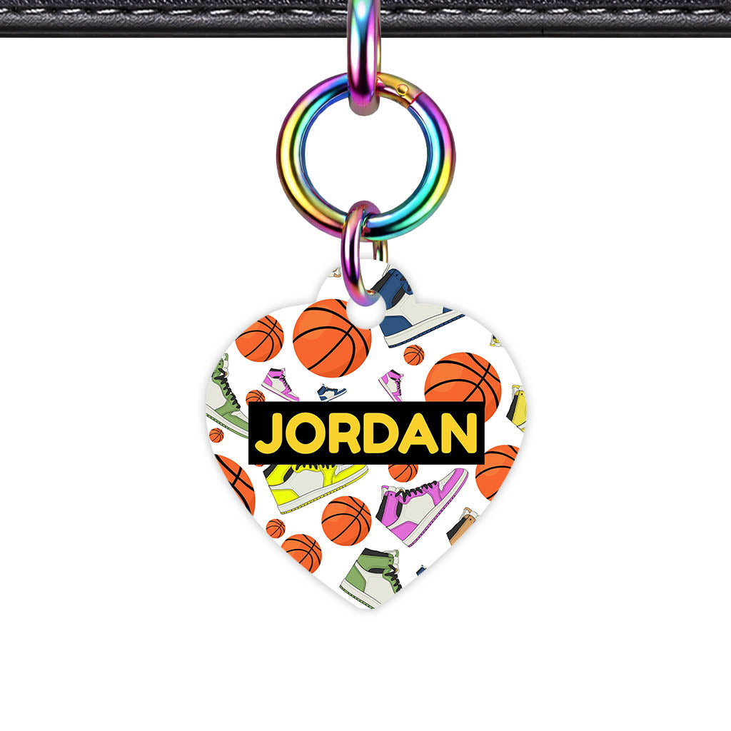 Basketball QR Smart Pet Id Tag (Dog Tag & Cat Tag)