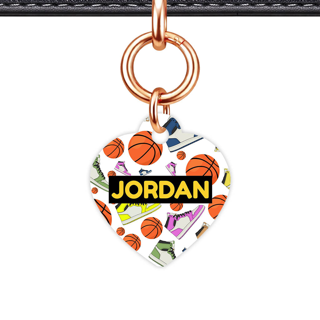 Basketball QR Smart Pet Id Tag (Dog Tag & Cat Tag)
