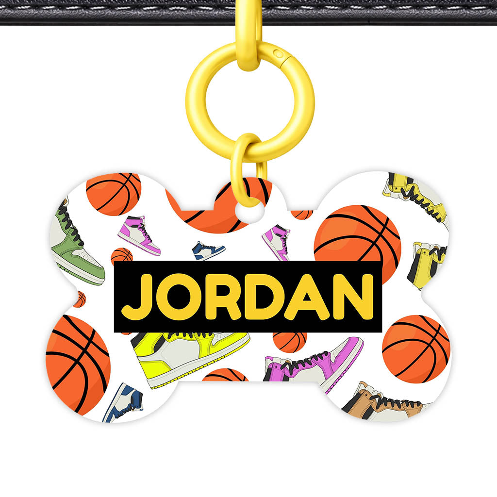 Basketball QR Smart Pet Id Tag (Dog Tag & Cat Tag)