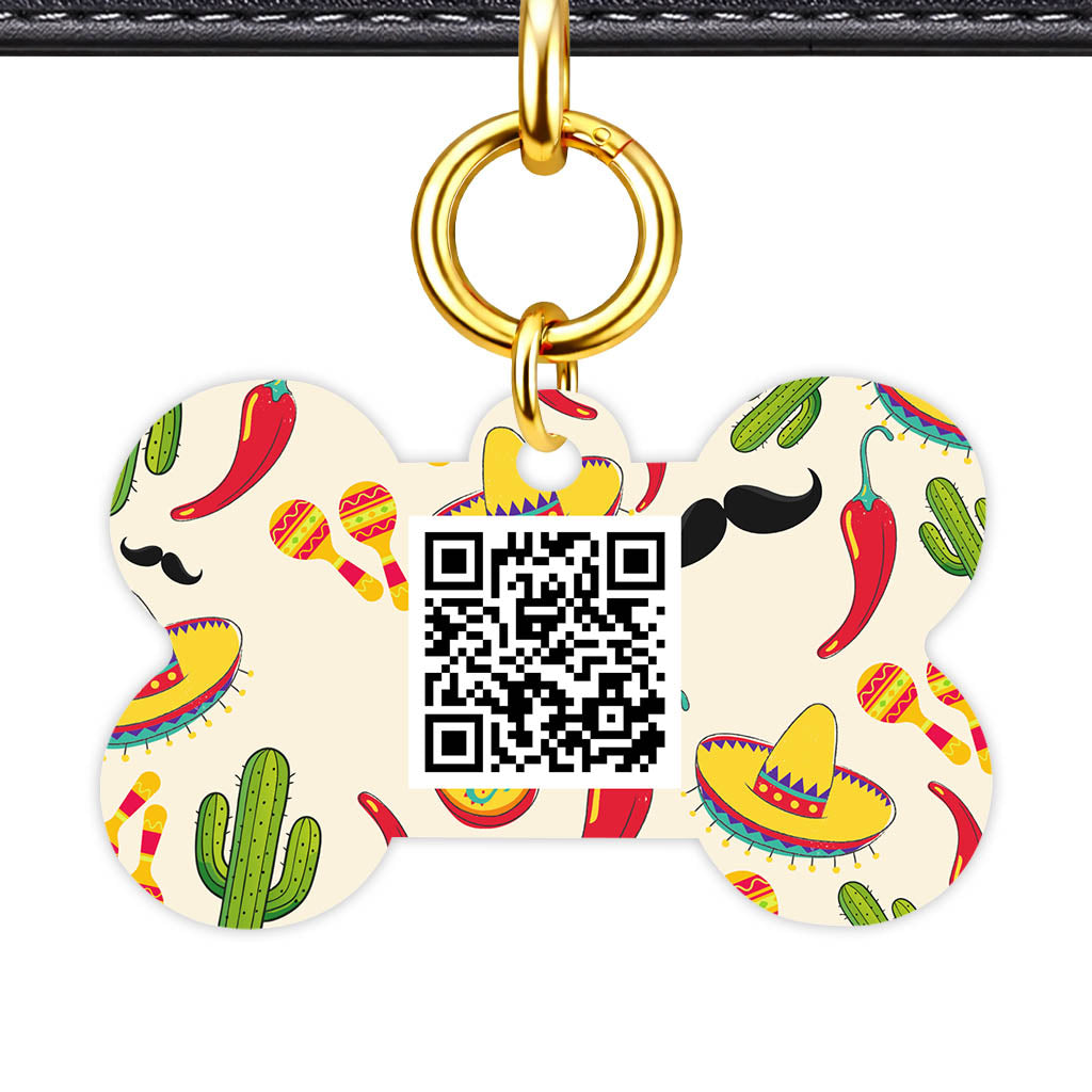 Mexico Madness QR Smart Pet Id Tag (Dog Tag & Cat Tag)