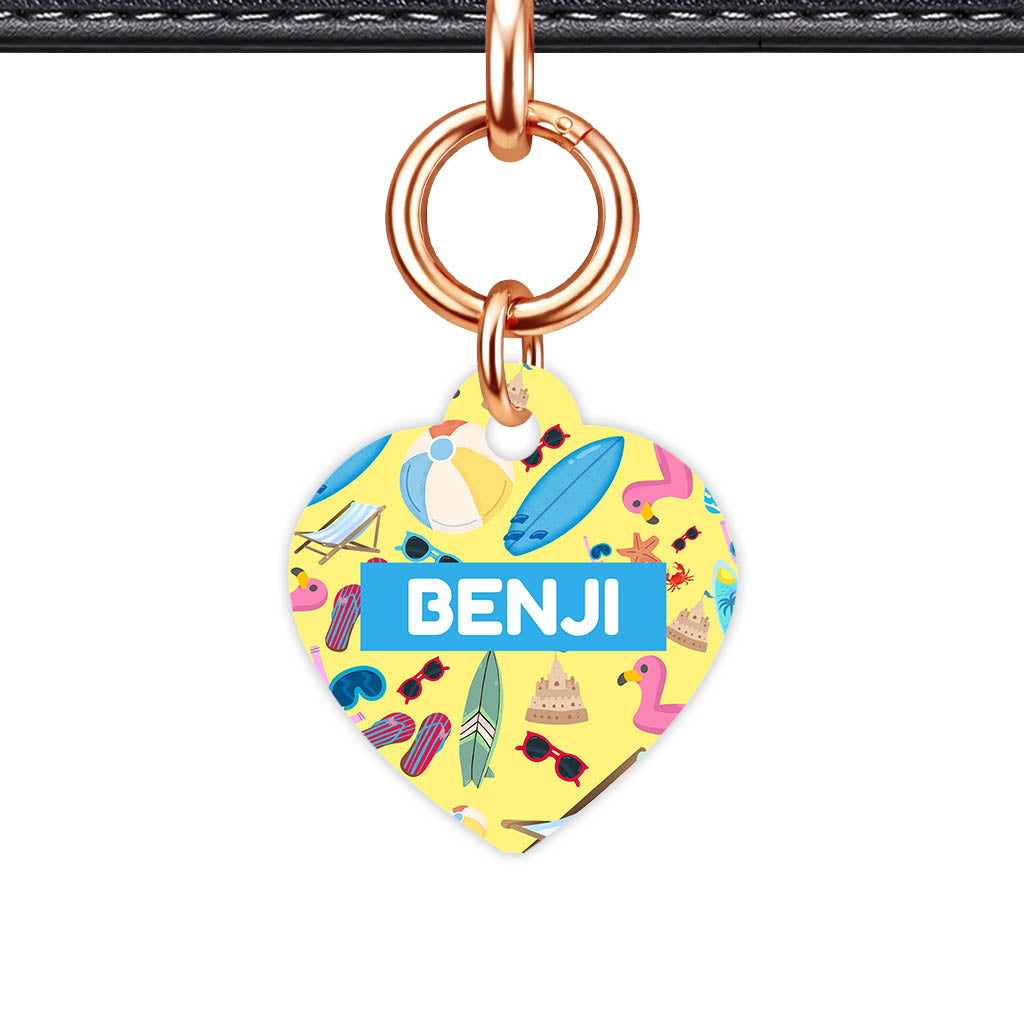 Suns Up Beach Vibes Smart QR Pet Id - detail view