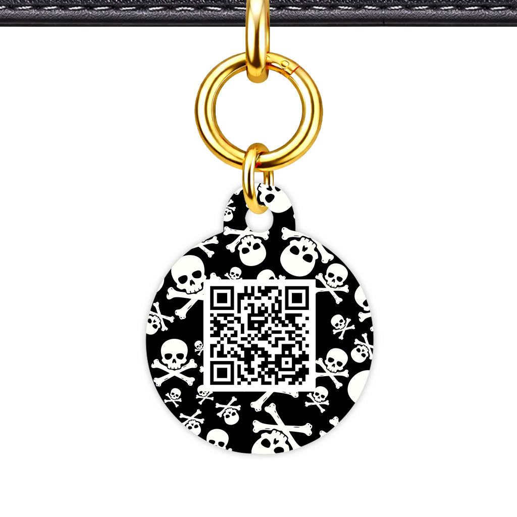 Skulls QR Smart Pet Id Tag (Dog Tag & Cat Tag)