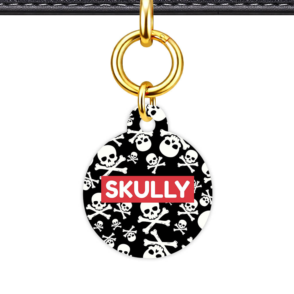 Skulls QR Smart Pet Id Tag (Dog Tag & Cat Tag)
