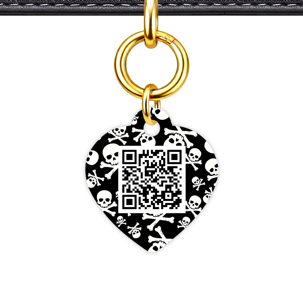Skulls QR Smart Pet Id Tag (Dog Tag & Cat Tag)