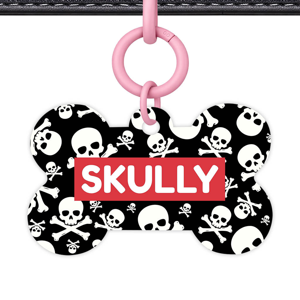 Skulls QR Smart Pet Id Tag (Dog Tag & Cat Tag)