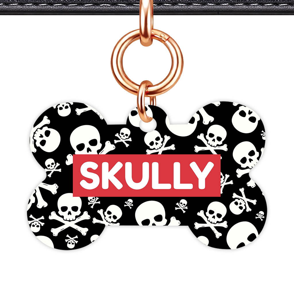 Skulls QR Smart Pet Id Tag (Dog Tag & Cat Tag)