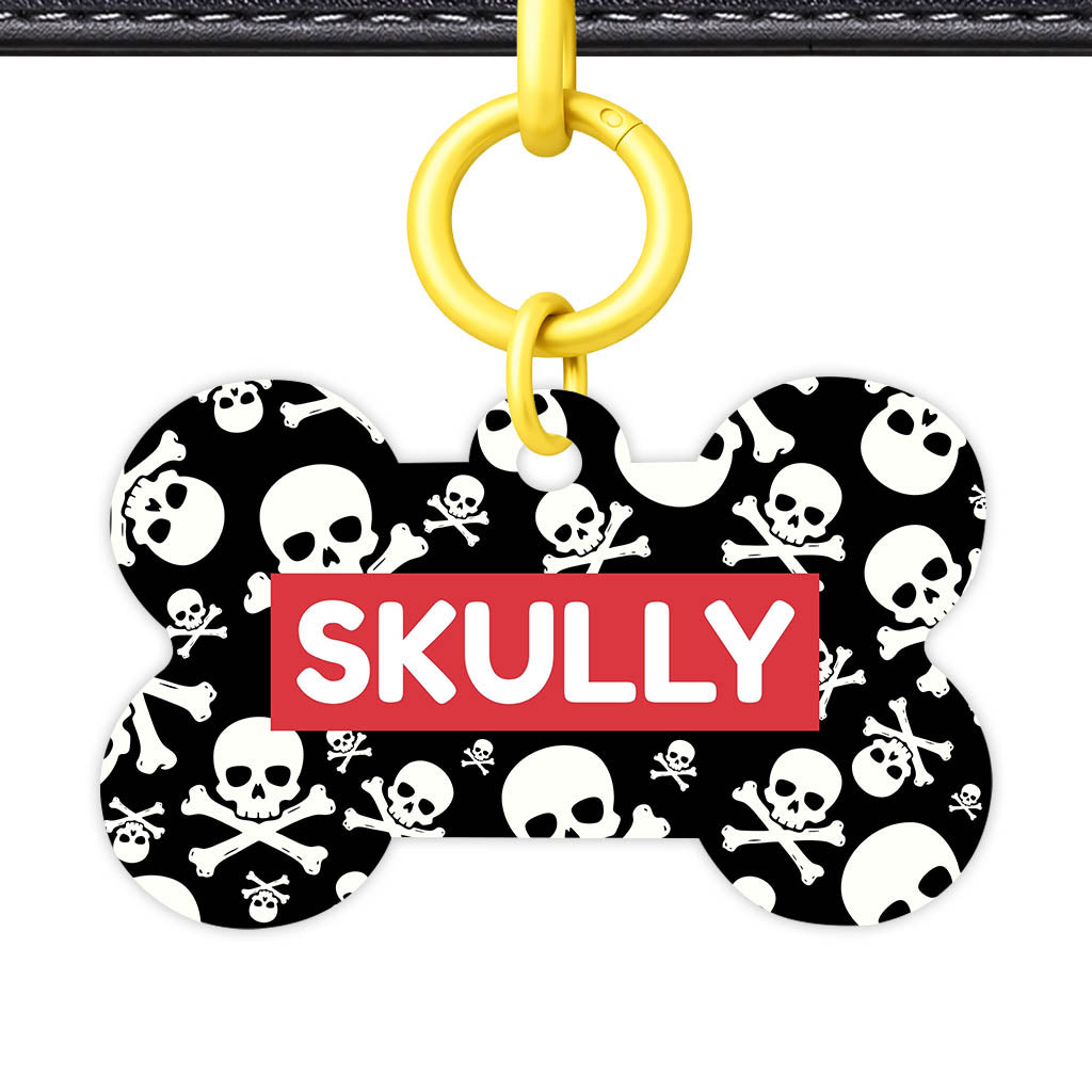 Skulls QR Smart Pet Id Tag (Dog Tag & Cat Tag)