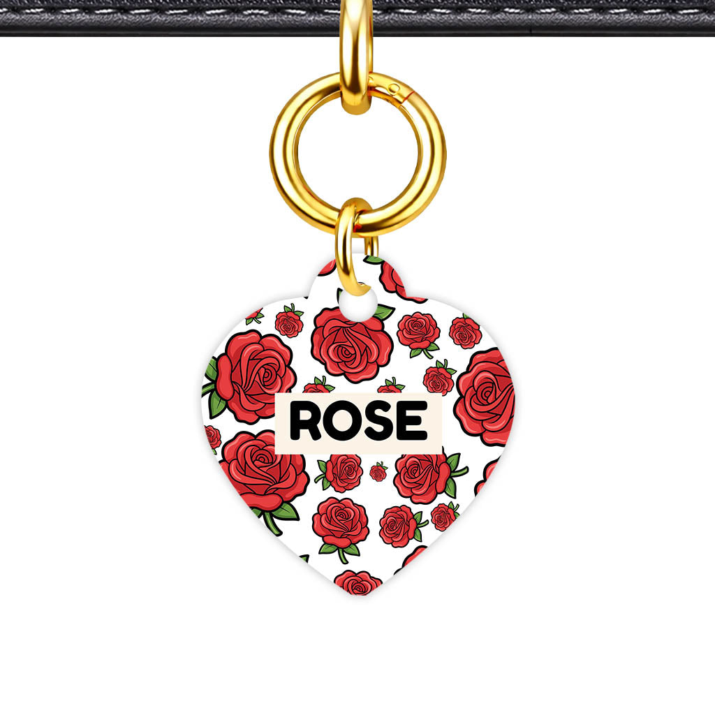 Roses QR Smart Pet Id Tag (Dog Tag & Cat Tag)