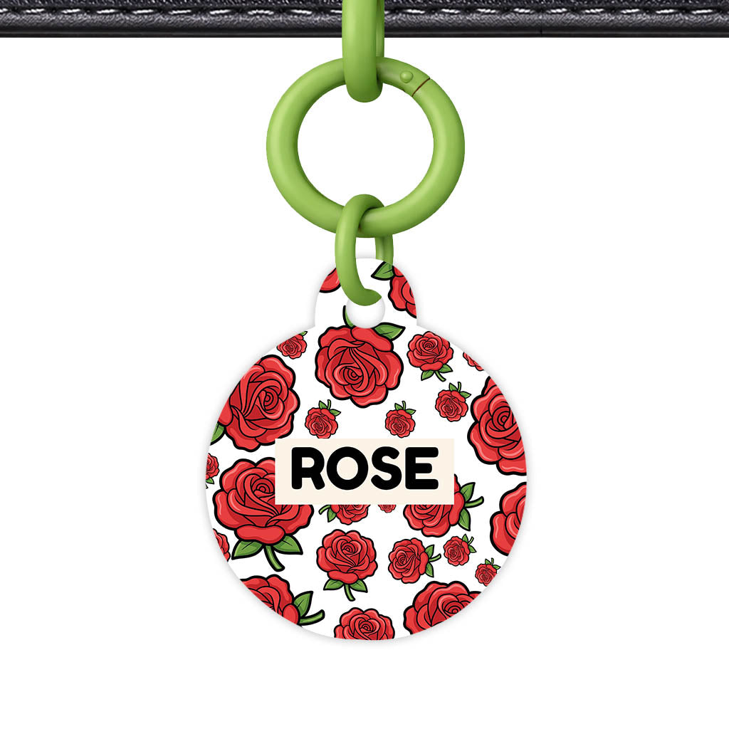 Roses QR Smart Pet Id Tag (Dog Tag & Cat Tag)