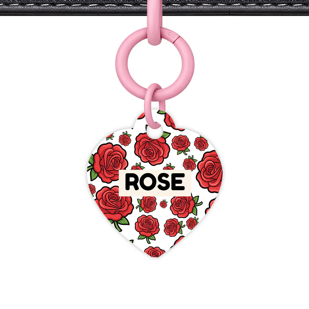 Roses QR Smart Pet Id Tag (Dog Tag & Cat Tag)