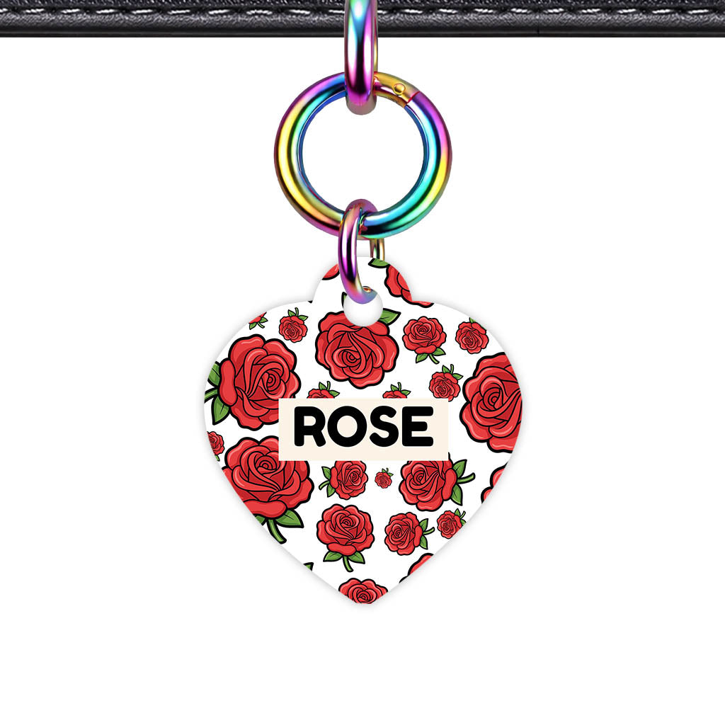 Roses QR Smart Pet Id Tag (Dog Tag & Cat Tag)