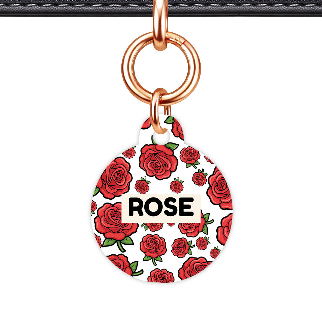 Roses QR Smart Pet Id Tag (Dog Tag & Cat Tag)
