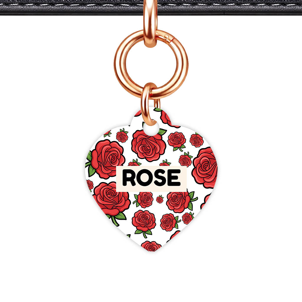 Roses QR Smart Pet Id Tag (Dog Tag & Cat Tag)