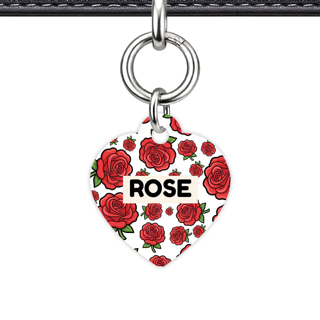 Roses QR Smart Pet Id Tag (Dog Tag & Cat Tag)
