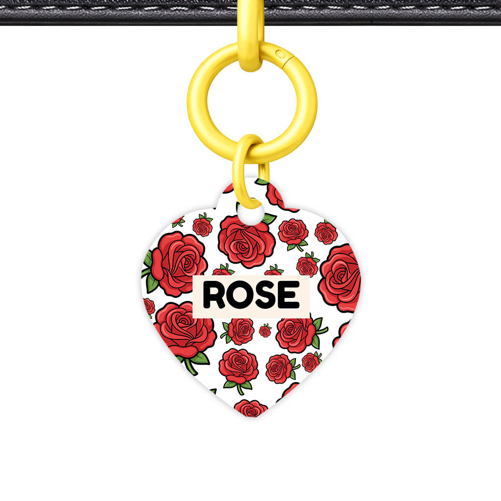 Roses QR Smart Pet Id Tag (Dog Tag & Cat Tag)