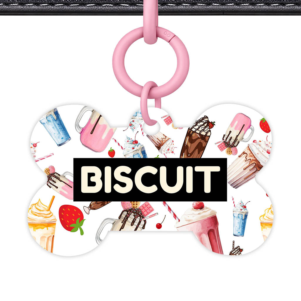 Milkshake and Diners Classic Pet Id (Dog Tag & Cat Tag)