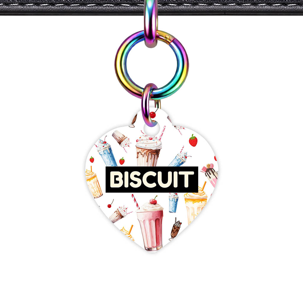 Milkshake and Diners QR Smart Pet Id Tag (Dog Tag & Cat Tag)