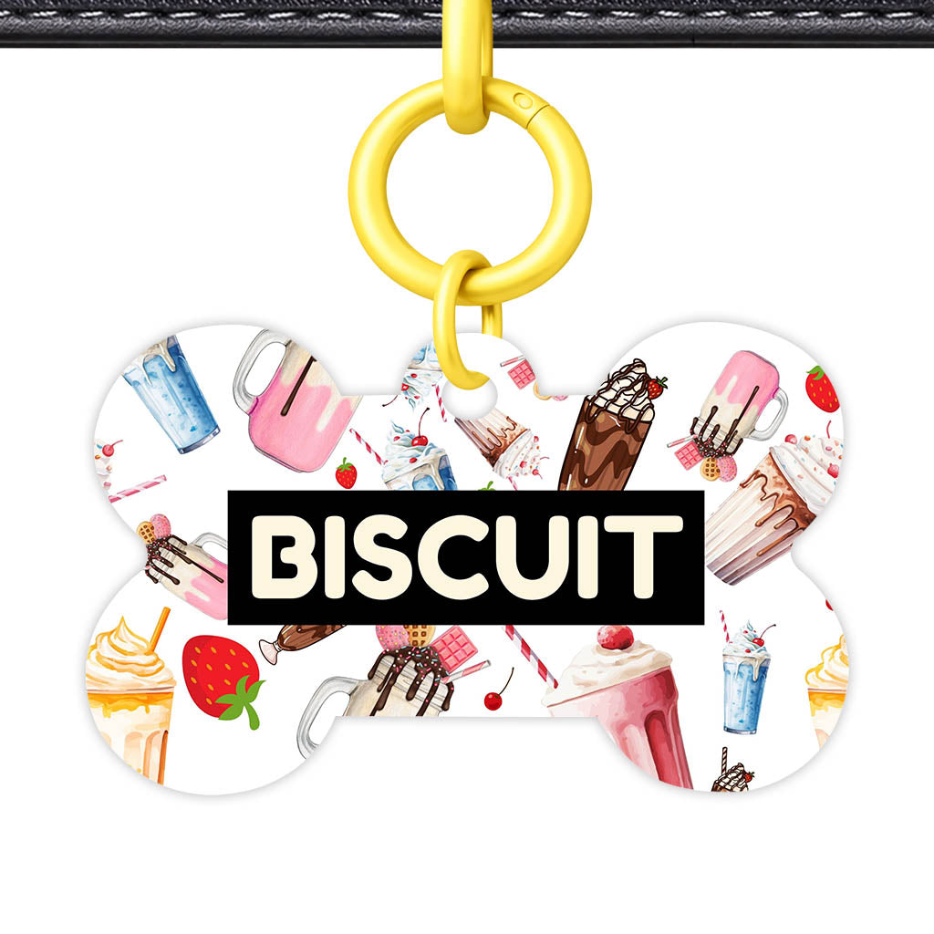 Milkshake and Diners Classic Pet Id (Dog Tag & Cat Tag)