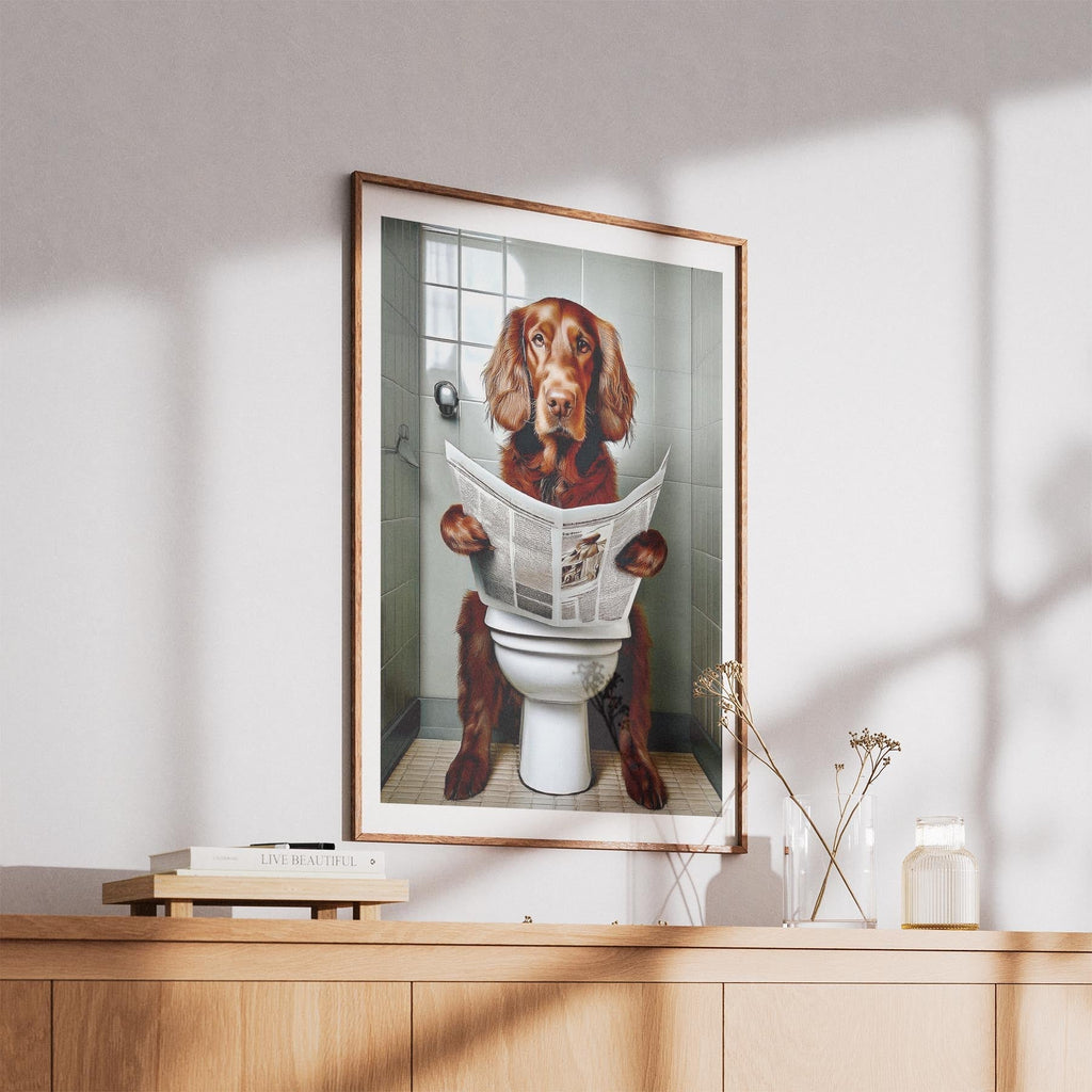 Irish Setter Toilet Humour Dog Series image 5