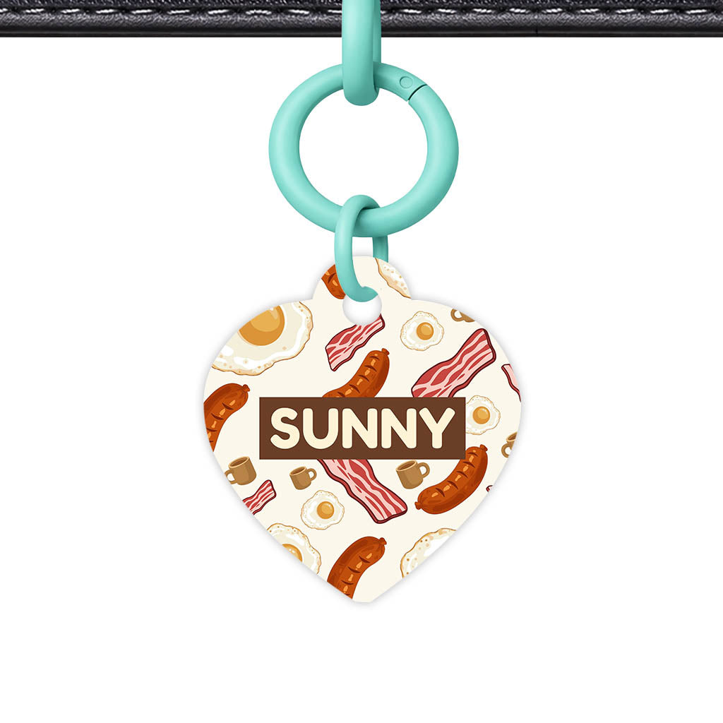 Breakfast Fry Up QR Smart Pet Id Tag (Dog Tag & Cat Tag)