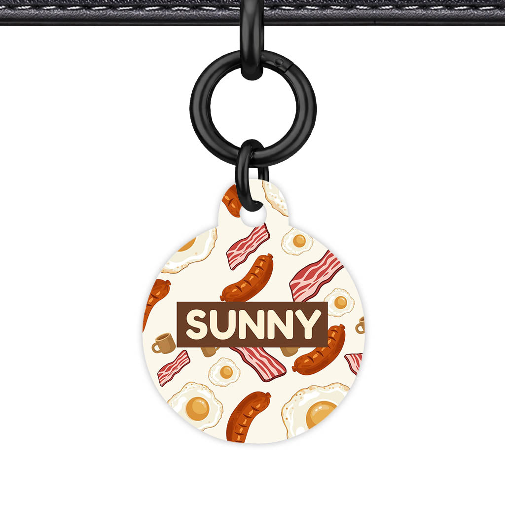 Breakfast Fry Up QR Smart Pet Id Tag (Dog Tag & Cat Tag)