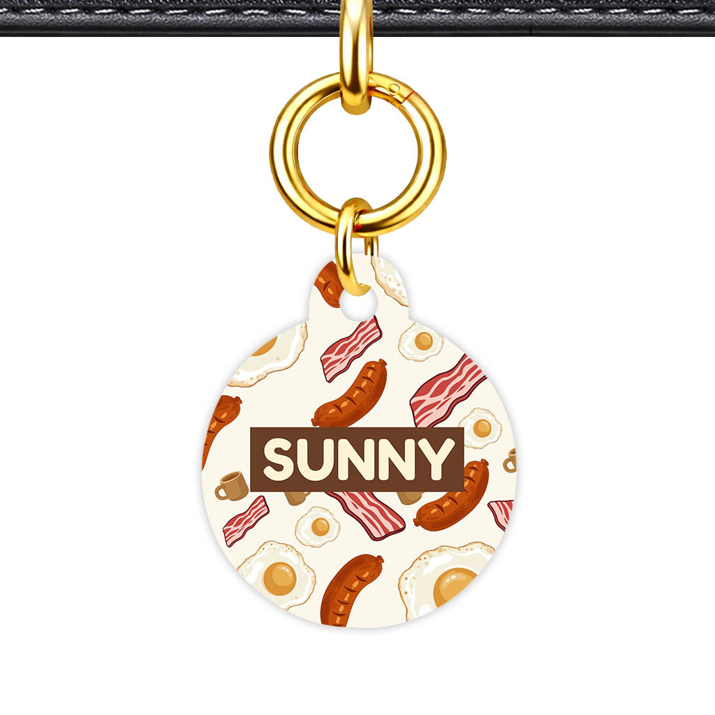 Breakfast Fry Up QR Smart Pet Id Tag (Dog Tag & Cat Tag)