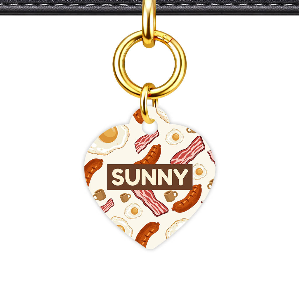 Breakfast Fry Up QR Smart Pet Id Tag (Dog Tag & Cat Tag)