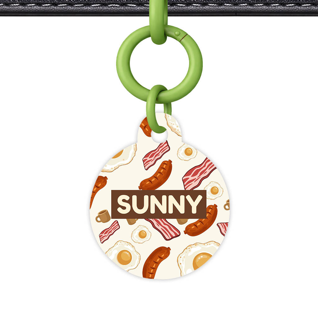Breakfast Fry Up QR Smart Pet Id Tag (Dog Tag & Cat Tag)