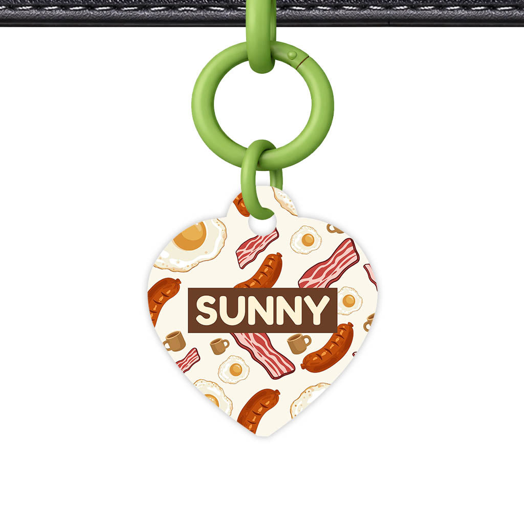 Breakfast Fry Up QR Smart Pet Id Tag (Dog Tag & Cat Tag)
