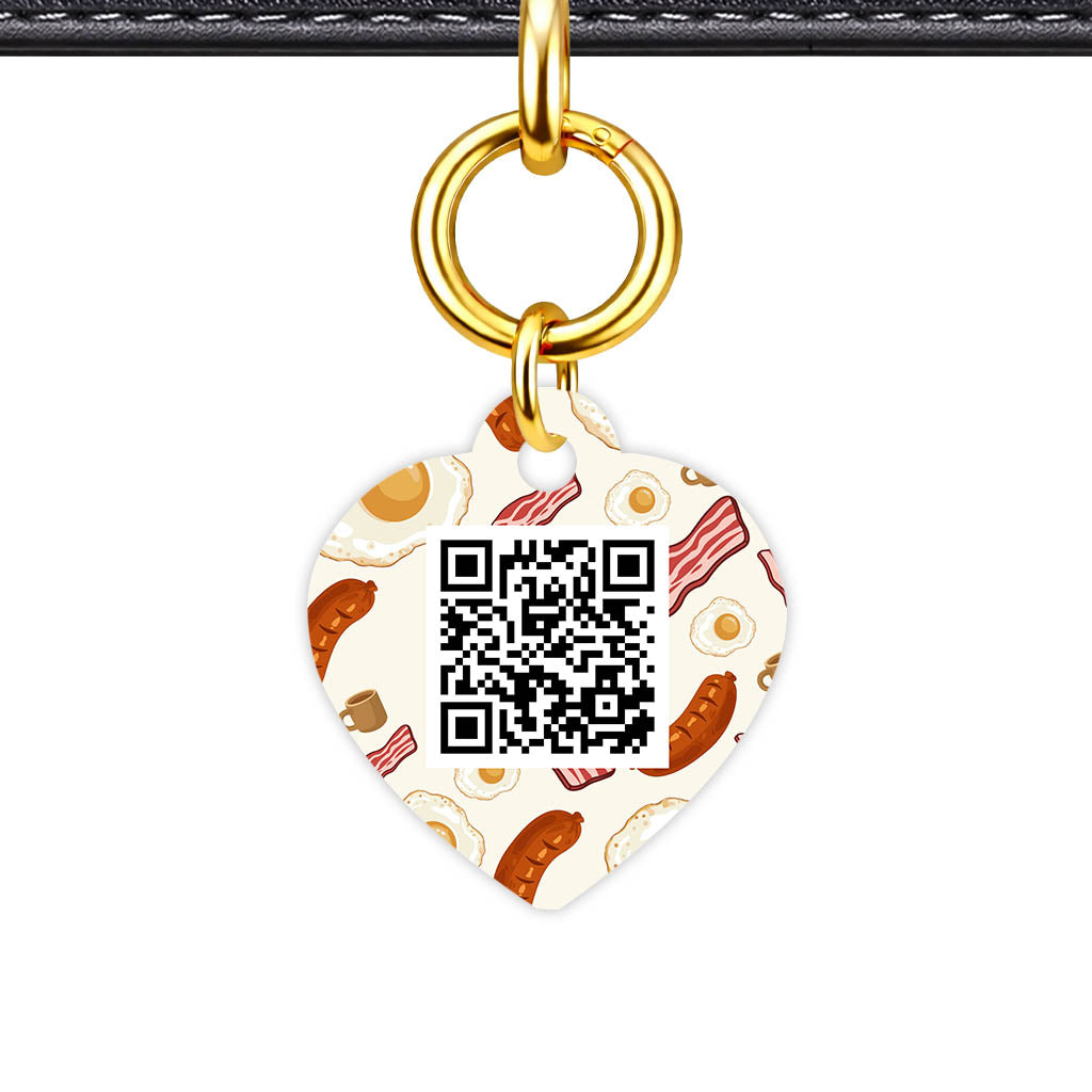 Breakfast Fry Up QR Smart Pet Id Tag (Dog Tag & Cat Tag)