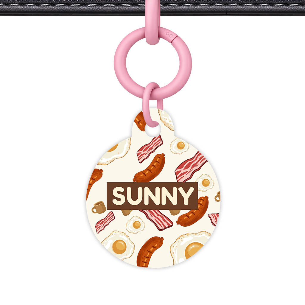 Breakfast Fry Up QR Smart Pet Id Tag (Dog Tag & Cat Tag)