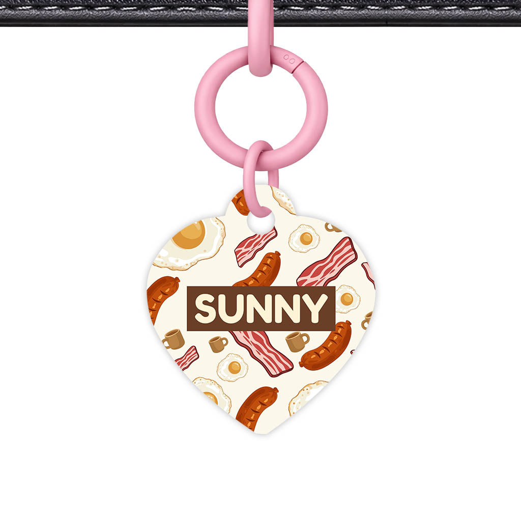 Breakfast Fry Up QR Smart Pet Id Tag (Dog Tag & Cat Tag)