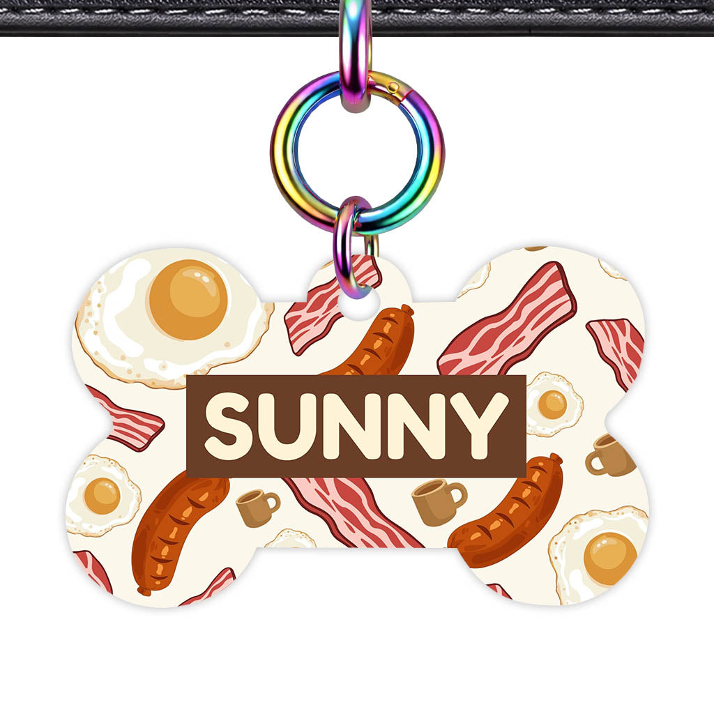 Breakfast Fry Up QR Smart Pet Id Tag (Dog Tag & Cat Tag)