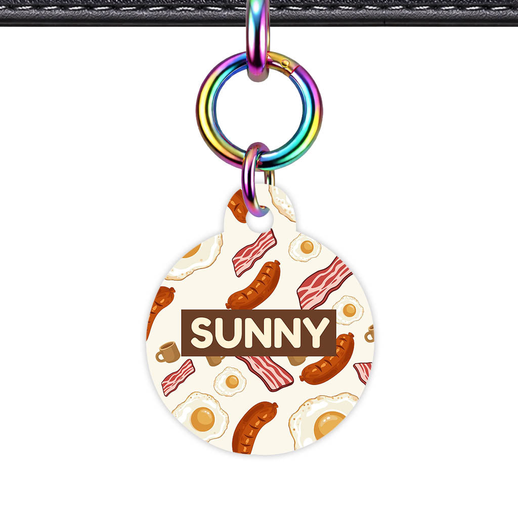 Breakfast Fry Up QR Smart Pet Id Tag (Dog Tag & Cat Tag)