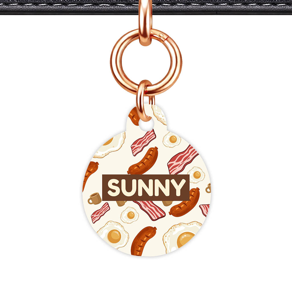 Breakfast Fry Up QR Smart Pet Id Tag (Dog Tag & Cat Tag)