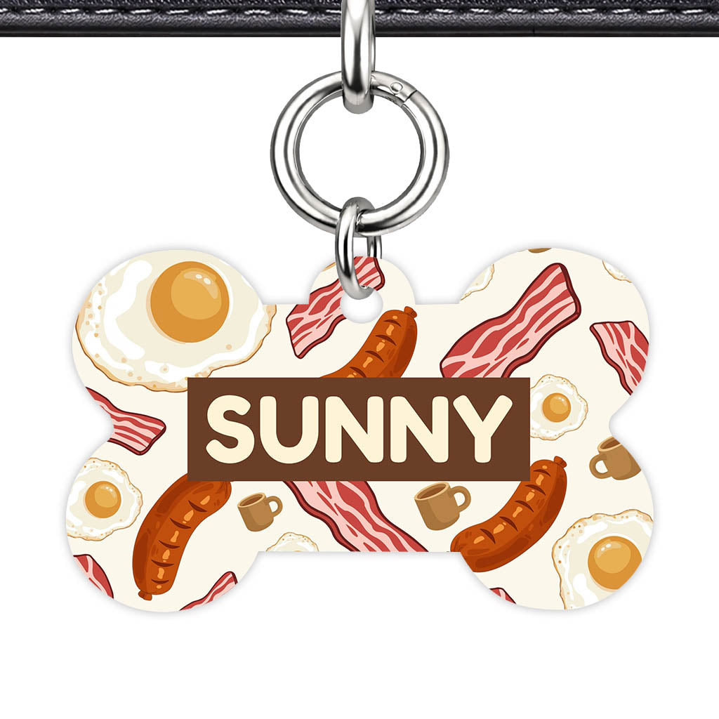 Breakfast Fry Up QR Smart Pet Id Tag (Dog Tag & Cat Tag)