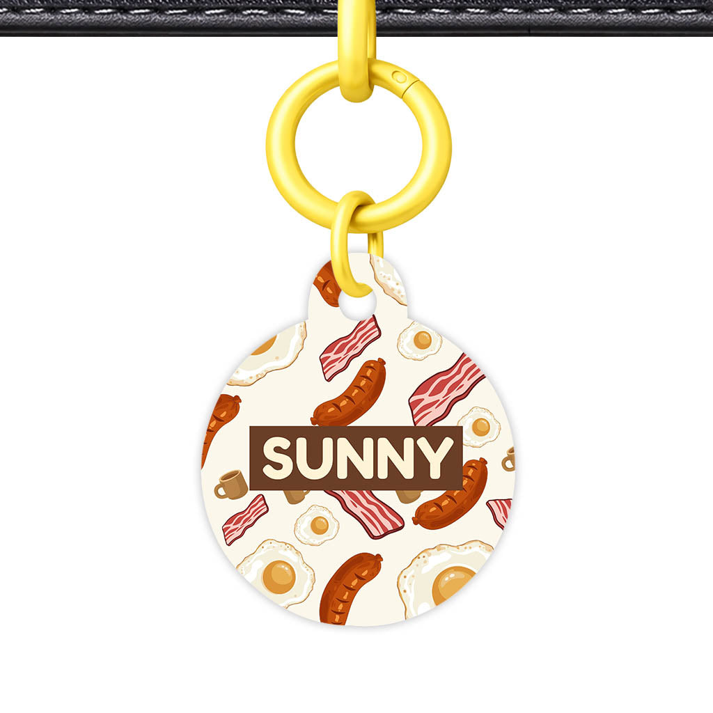 Breakfast Fry Up QR Smart Pet Id Tag (Dog Tag & Cat Tag)