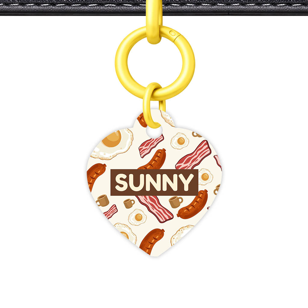 Breakfast Fry Up QR Smart Pet Id Tag (Dog Tag & Cat Tag)