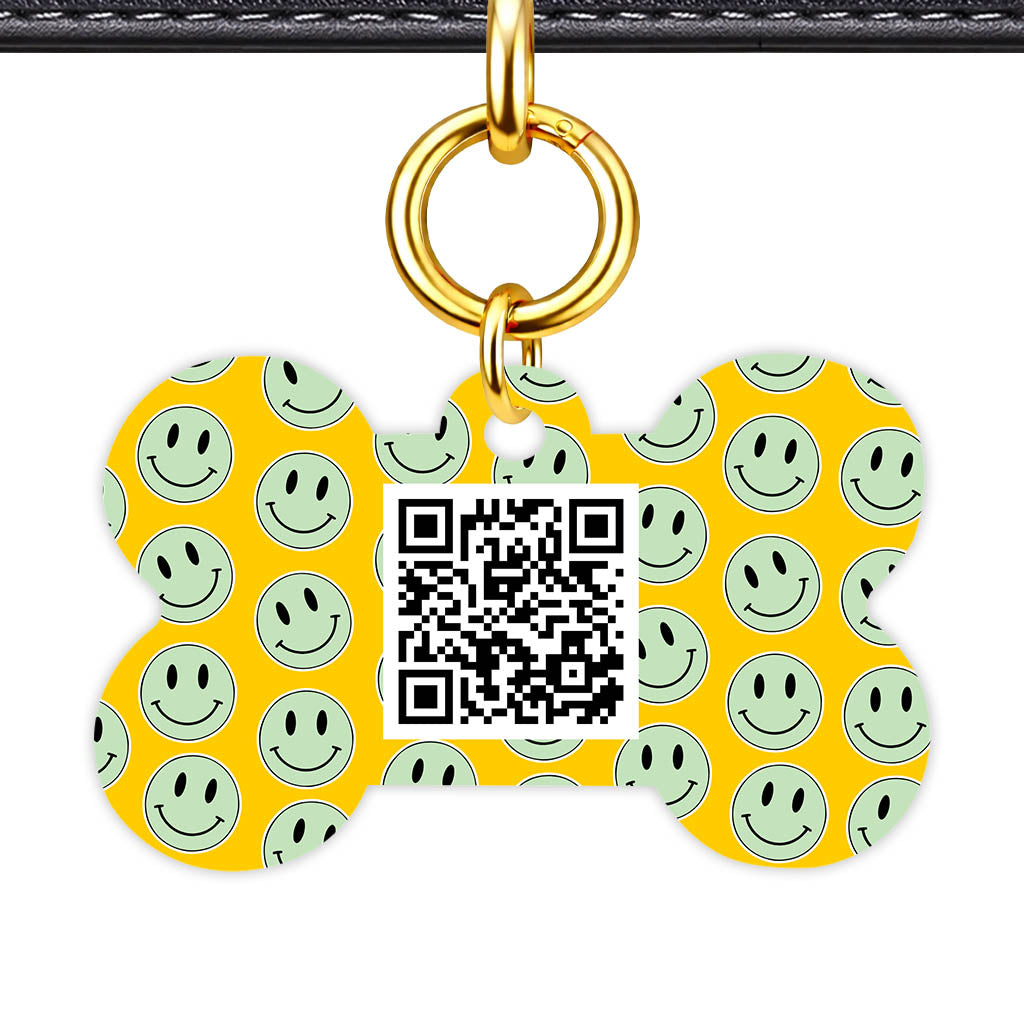 Smiles on Diles QR Smart Pet Id Tag (Dog Tag & Cat Tag)