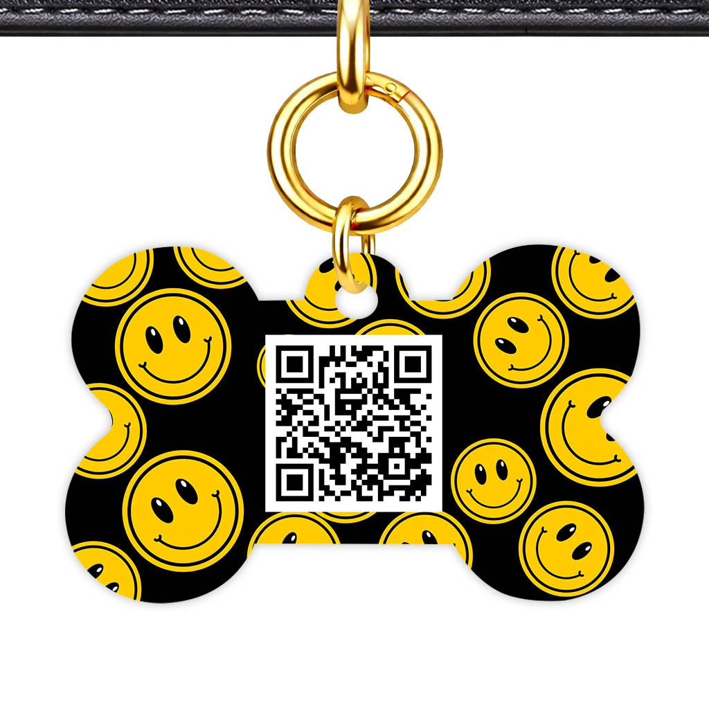 Happy Campers QR Smart Pet Id Tag (Dog Tag & Cat Tag)