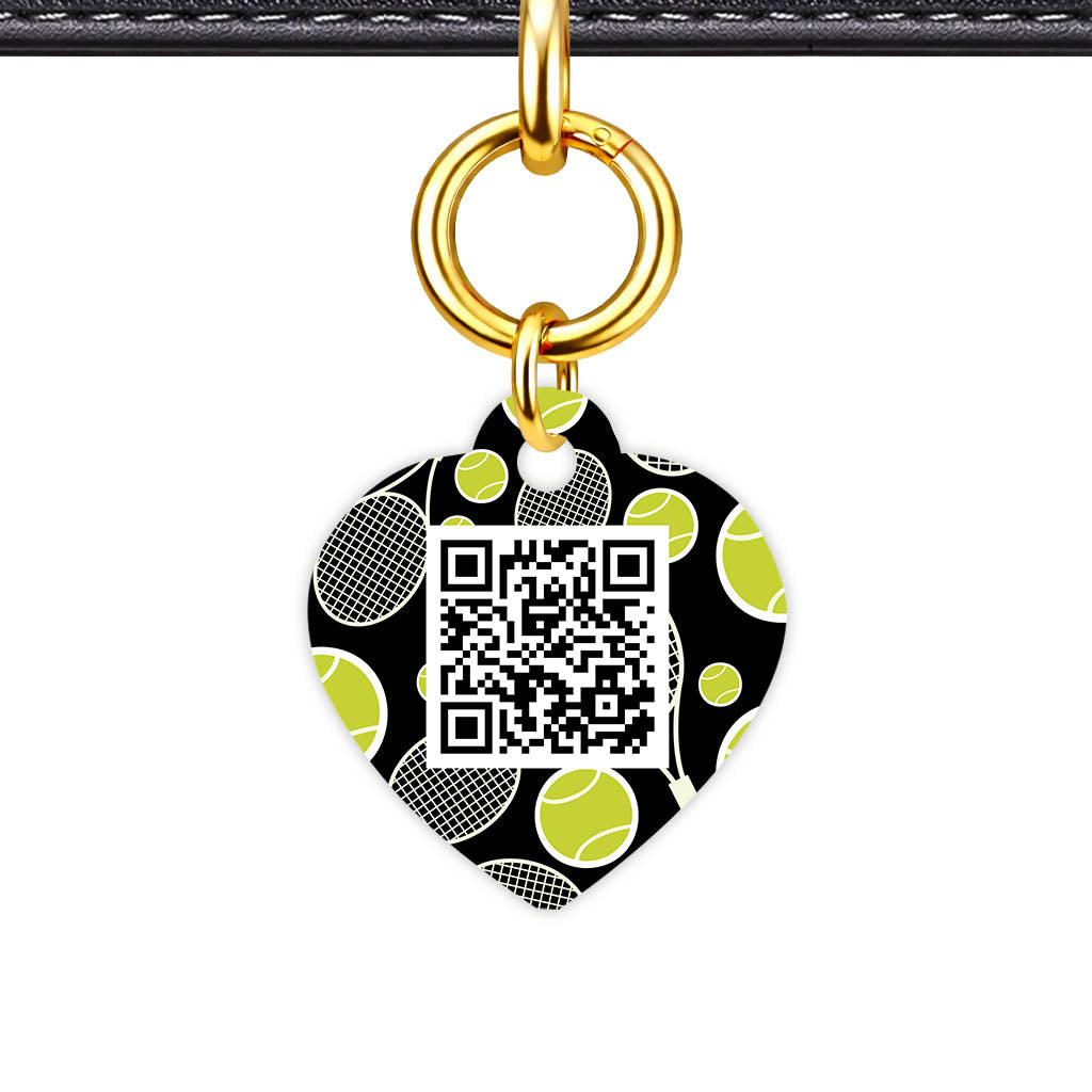 Tennis QR Smart Pet Id Tag (Dog Tag & Cat Tag)