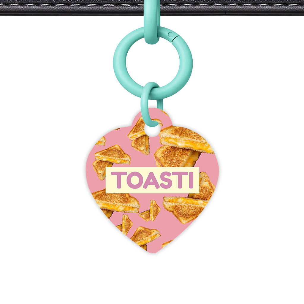 Cheese Toastie QR Smart Pet Id Tag (Dog Tag & Cat Tag)